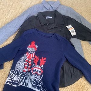 Bundle of 3 long sleeved tops size 7